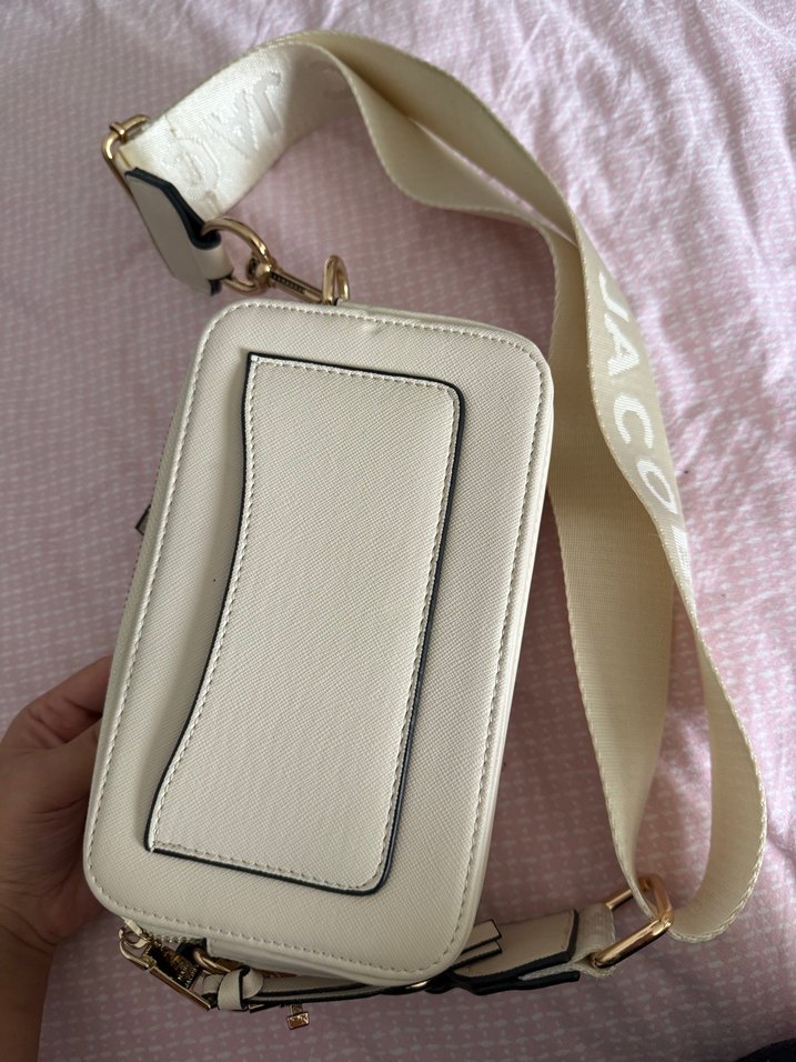 Kadın Beyaz Deri Omuz Çantası - Görsel 4