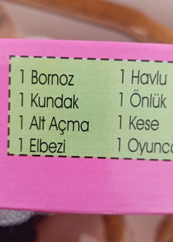Kız Çocuk Pembe Baskılı Bornoz ve Havlu Seti - Görsel 7