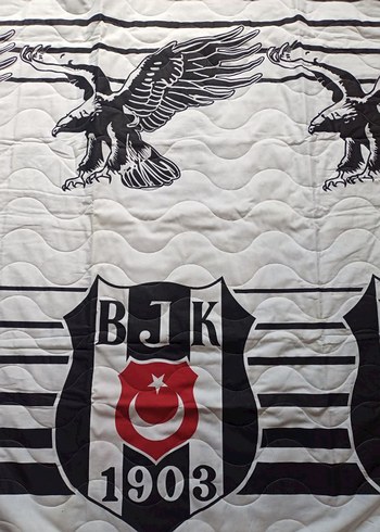 BJK Baskılı Çocuk yatak örtüsü pike - Görsel 4