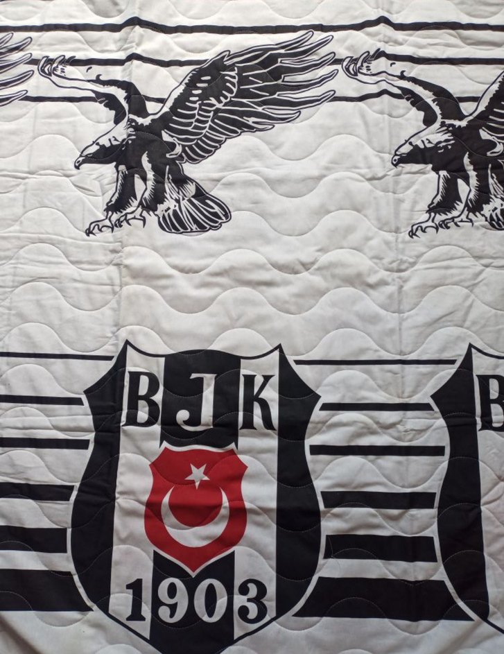 BJK Baskılı Çocuk yatak örtüsü pike - Görsel 2