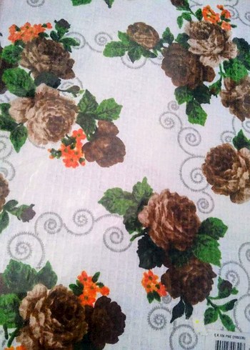 Kahverengi Çiçek Desenli Brielle Ç.K.Pike - Görsel 2