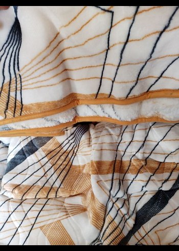 Kristal Prizma Desenli Kahverengi Çift Kişilik Battaniye - Görsel 4