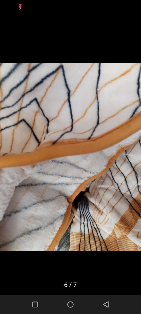 Kristal Prizma Desenli Kahverengi Çift Kişilik Battaniye - Görsel 5