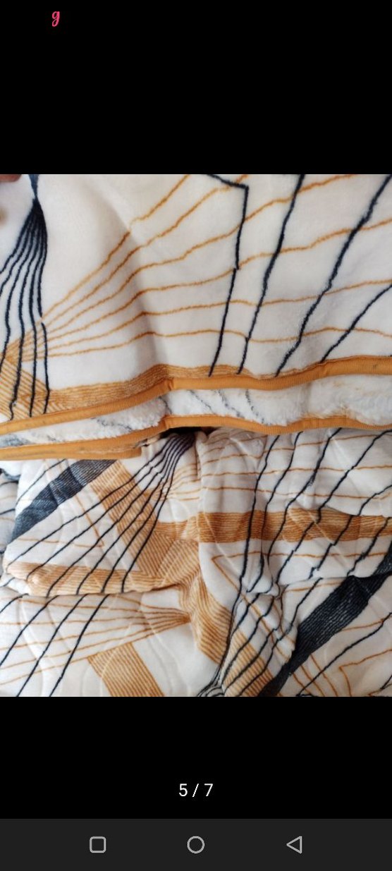 Kristal Prizma Desenli Kahverengi Çift Kişilik Battaniye - Görsel 4