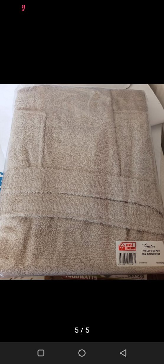 Karaca Timeles Bej Bohem Tarzı Bornoz - Görsel 5