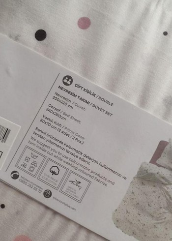 Karaca Home Baskılı Beyaz Gri Nevresim Takımı - Görsel 5