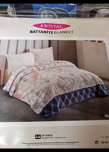 Kristal Çift Kişilik Battaniye 220x240cm - Görsel 2