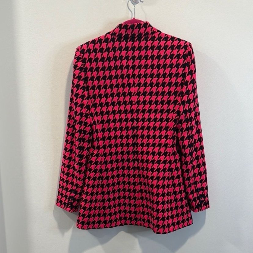 Pembe Desenli Kadın Blazer Ceket - Görsel 2