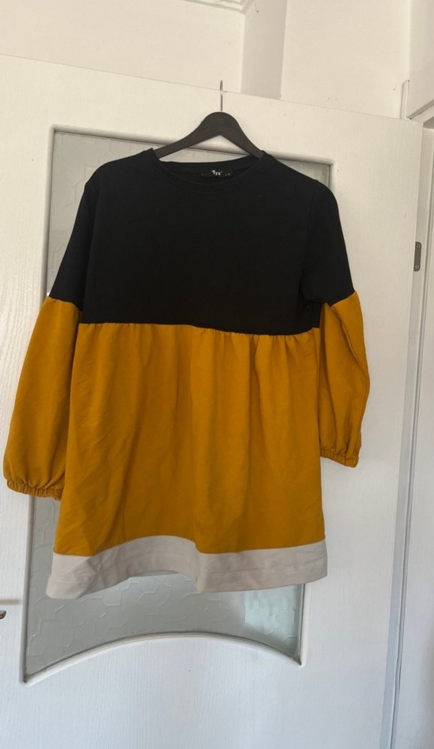 Renk Bloklu Kadın Mini Tunik - Görsel 3