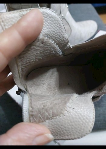 Bej Yılan Desenli Tokalı Kadın Bot - Görsel 7