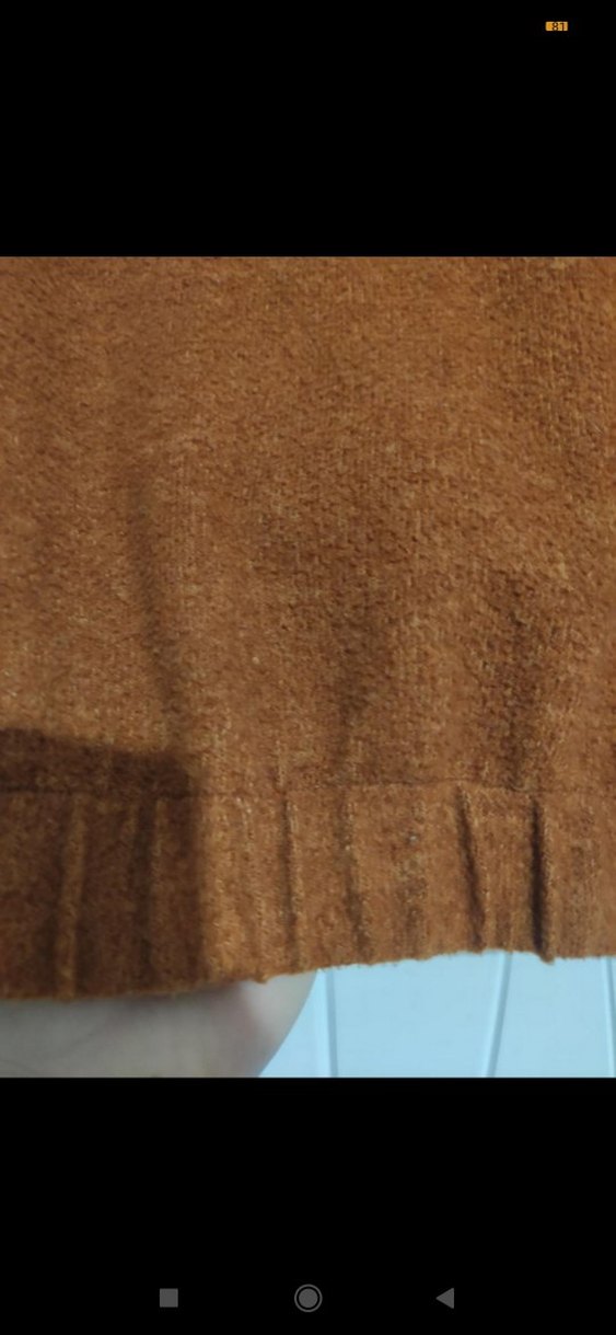 Bohem Tarzj kahverengi Triko Boğazlı Kazak - Görsel 5