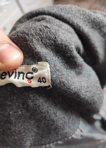 Gri Uzun Yün Kadın Kaban Kürklü Kapüşonlu - Görsel 9