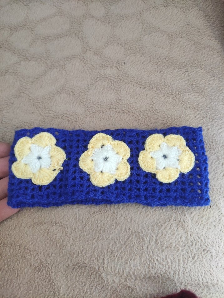 Renkli Nakışlı Örgü Çocuk Saç Bantları - Görsel 2