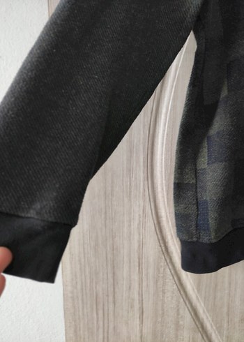 Erkek haki yesili Örgü Bisiklet Yaka Kazak - Görsel 7