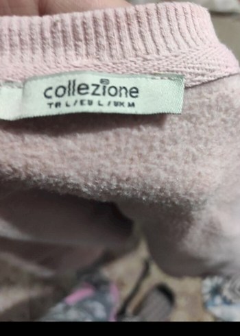 Pembe Baskılı Kadın Sweatshirt - Görsel 3