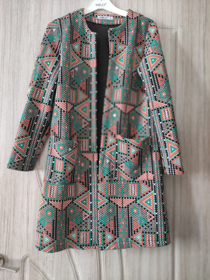 uzun hırka tarzında trençkot - Görsel 3