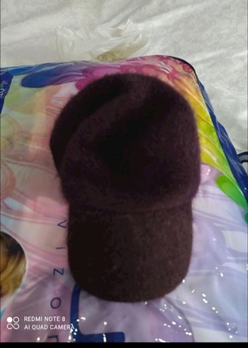 Mürdüm Kadın Polar Şapka - Görsel 3