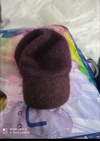 Mürdüm Kadın Polar Şapka - Görsel 4