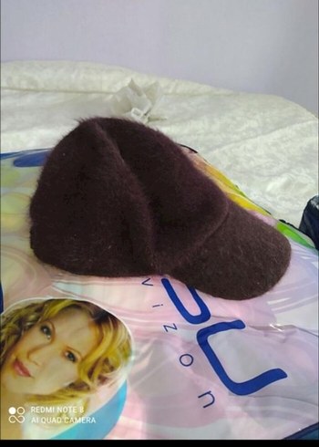 Mürdüm Kadın Polar Şapka - Görsel 2