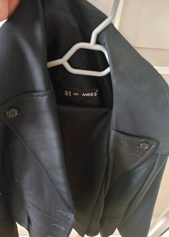 Siyah Deri Kadın Blazer Çeket - Görsel 4