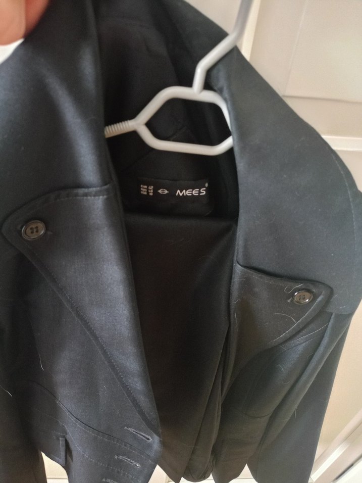 Siyah Deri Kadın Blazer Çeket - Görsel 4