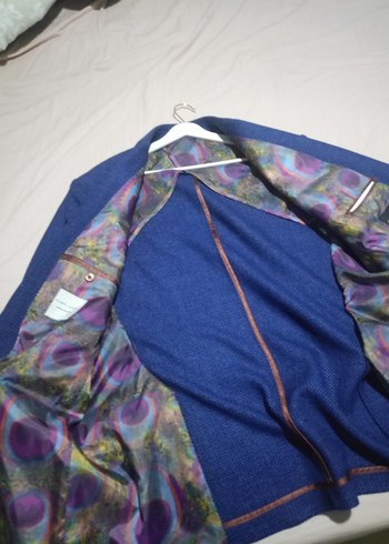 Erkek Koyu Mavi Düğmeli Ceket - Görsel 5