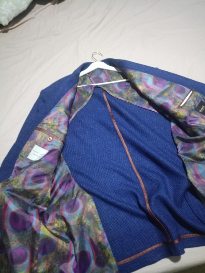 Erkek Koyu Mavi Düğmeli Ceket - Görsel 5