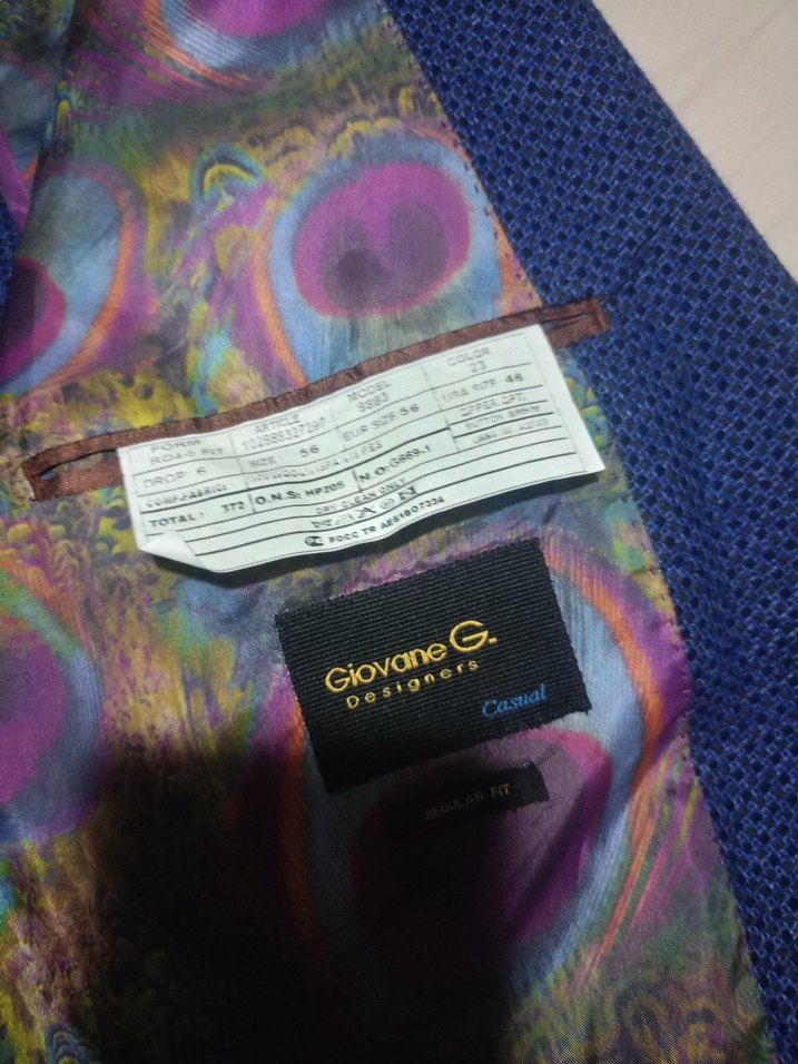 Erkek Koyu Mavi Düğmeli Ceket - Görsel 3