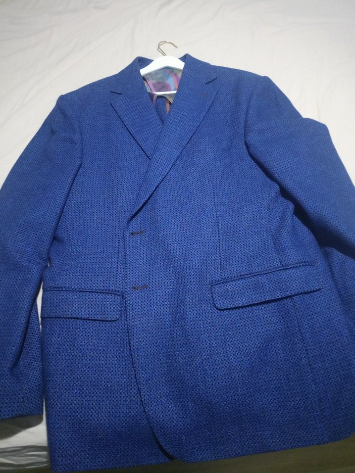 Erkek Koyu Mavi Düğmeli Ceket - Görsel 4