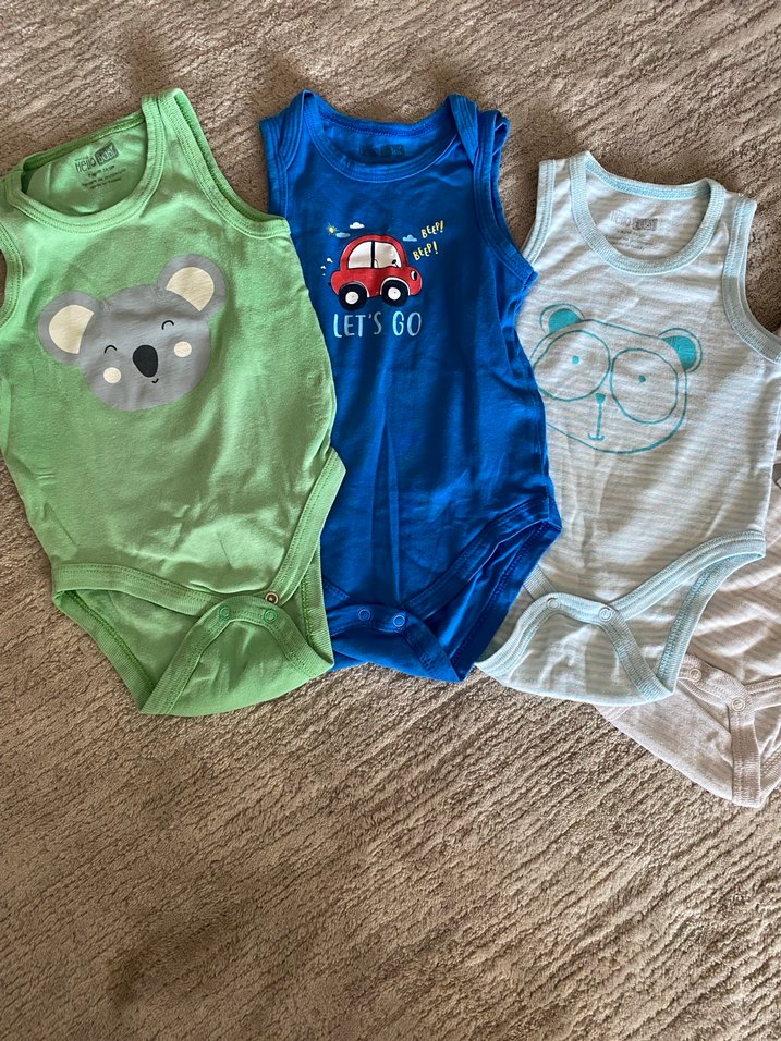 Baskılı Erkek Bebek Kısa Kollu Body - Görsel 2