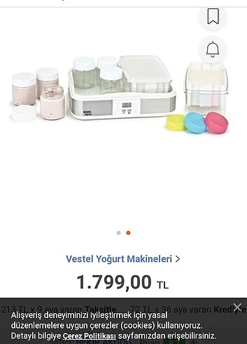 Vestel yoğurt makinesi yeni gibi 