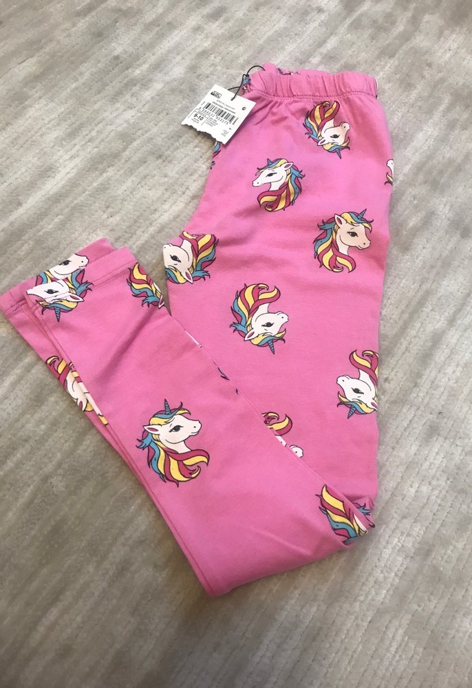 Pembe Unicorn Baskılı Kız Tayt - Görsel 2