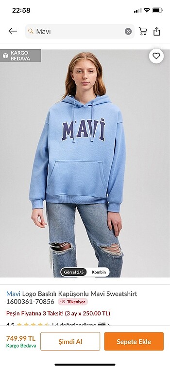 Mavi Jeans Mavi sweatshirt