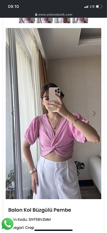 Pembe bluz