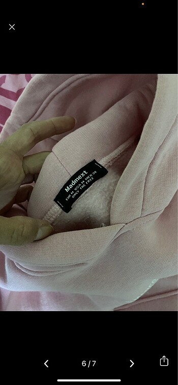 m Beden pembe Renk Pembe sweatshirt