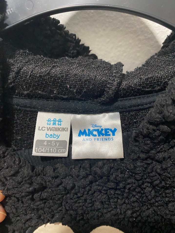 Erkek Çocuk Siyah Peluş Sweatshirt - Görsel 2