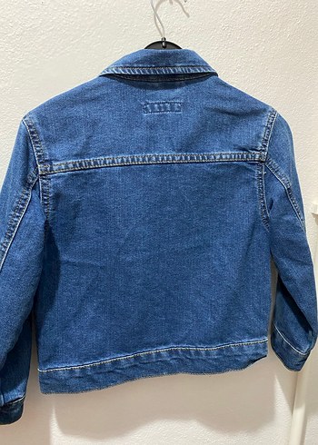 Erkek çocuk Düğmeli Mavi Denim Ceket - Görsel 4