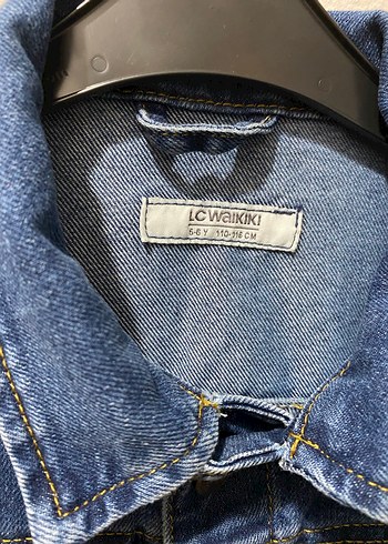Erkek çocuk Düğmeli Mavi Denim Ceket - Görsel 2
