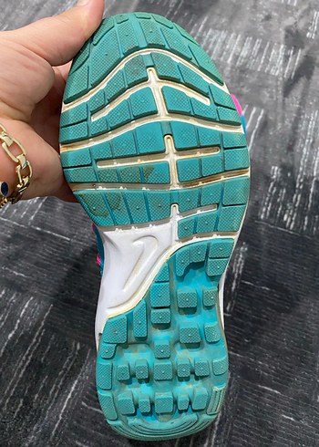 Turkuaz Bağcıklı Kadın Spor Ayakkabısı - Görsel 3