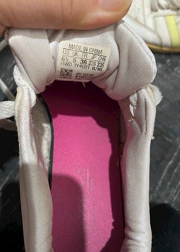 Beyaz Kadın Spor Ayakkabı Pastel Şeritli - Görsel 4