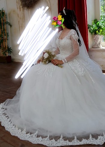 Prenses Gelinlik (HEDİYELİ) - Görsel 4