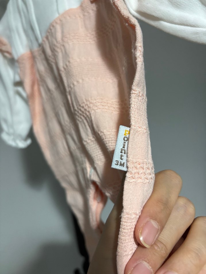 Pudra Örgü Desenli Bebek Kız Tulum - Görsel 3