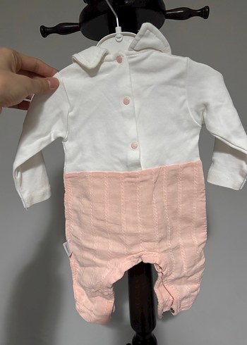 Pudra Nakışlı Bebek Kız Tulum - Görsel 3