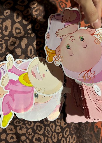 Pembe Hoş Geldin Bebeğim Parti Süsü - Görsel 4