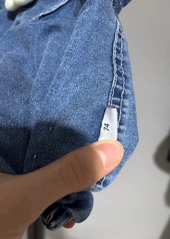 Mavi Denim Kız Çocuk Askılı Tulum - Görsel 3
