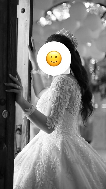 ACİL dantelli prenses gelinlik - Görsel 6