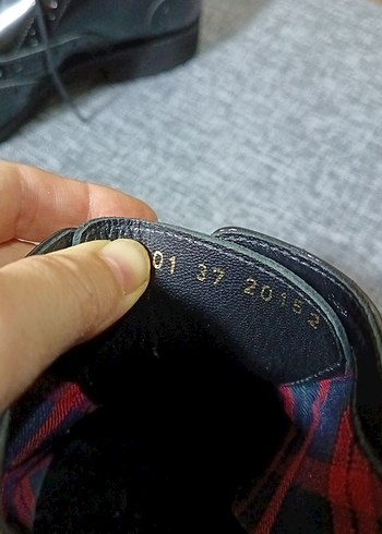 Klasik Siyah unisex Deri Ayakkabı - Görsel 6