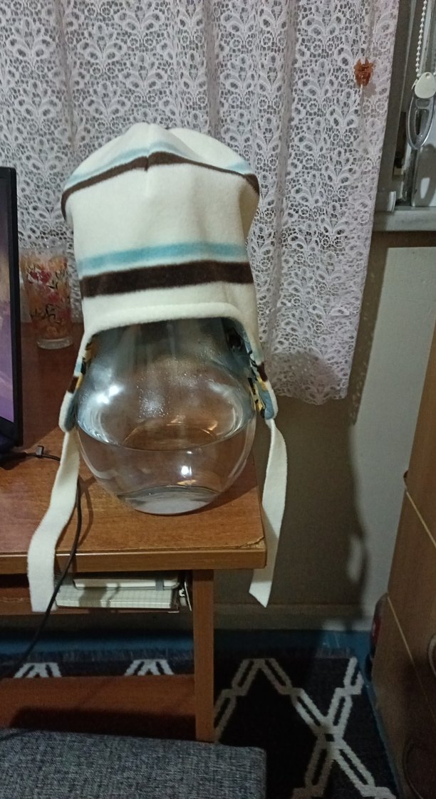 Bohem Tarzı polar Erkek Çocuk Bere - Kahverengi Çizgili - Görsel 5