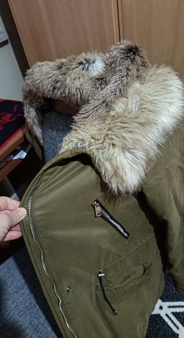 Zara kalın mont - Görsel 3