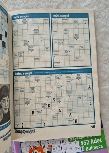 Beden Renk Gong Sudoku ve Çengel Bulmaca - Renkli Sayfalar